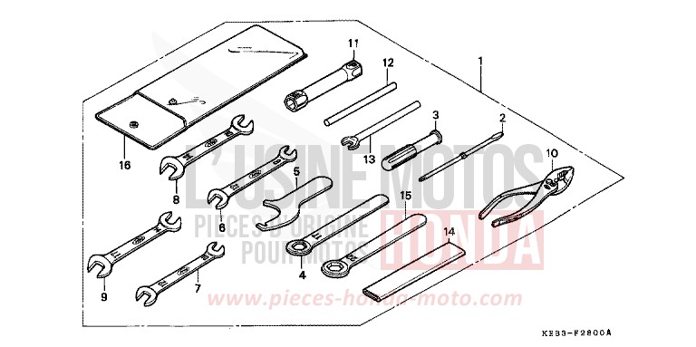 WERKZEUGE von CA125 REBEL MAGNA RED (R201) von 1996